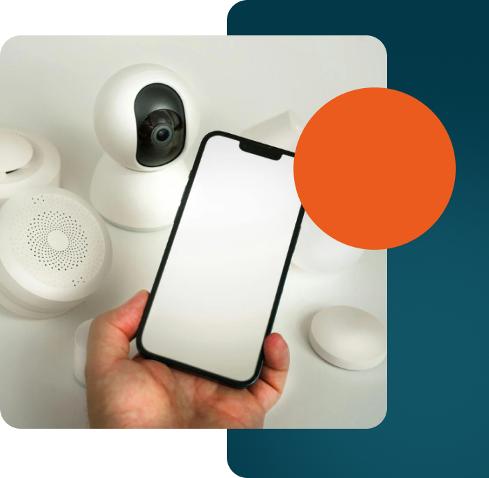 Schéma d'une solution IoT permettant d'automatiser les processus, d'améliorer la gestion des stocks et de réaliser des économies d'énergie.